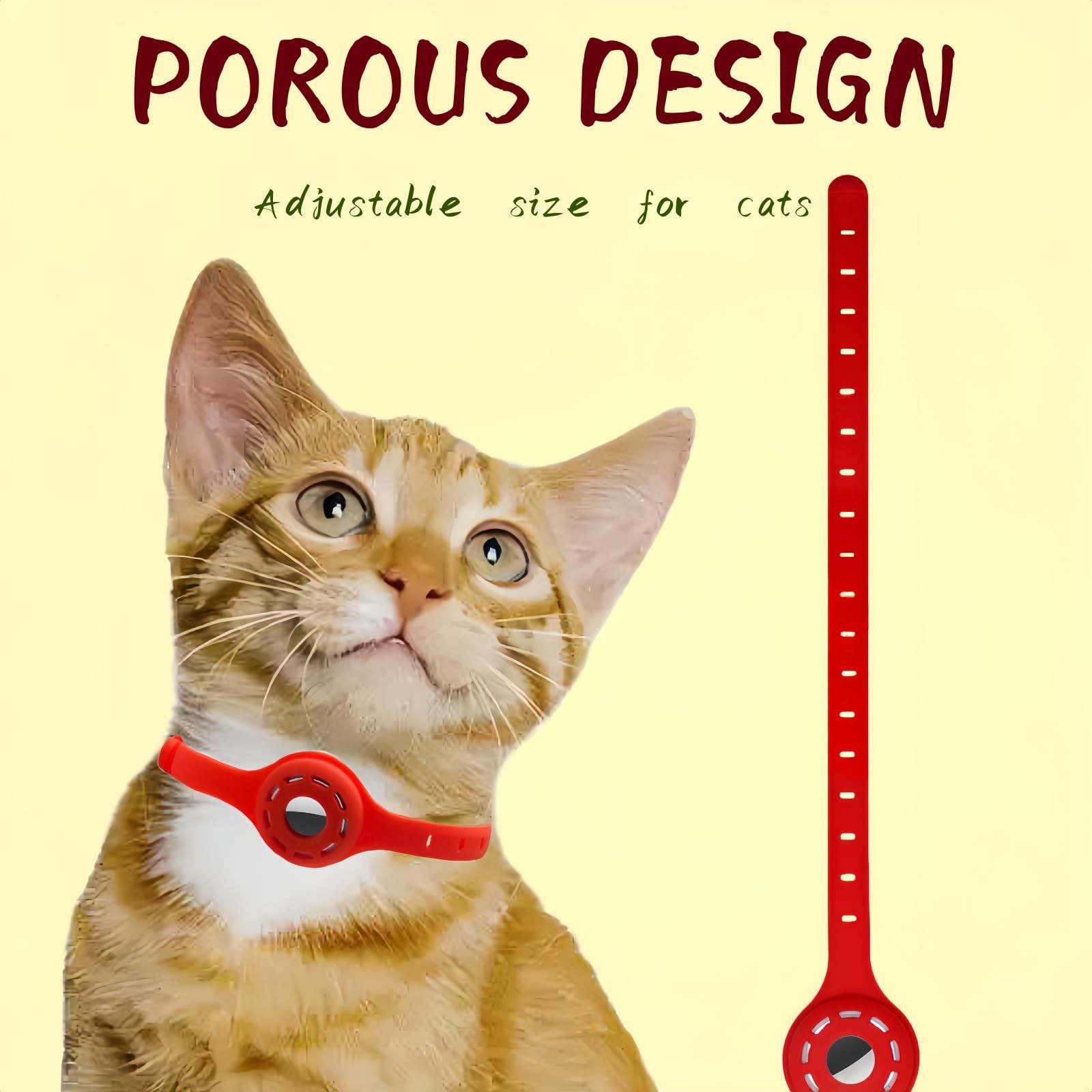 Airtag Protector Silicone Luminous Collar Adjustable Loss Prevention Eye-catc…