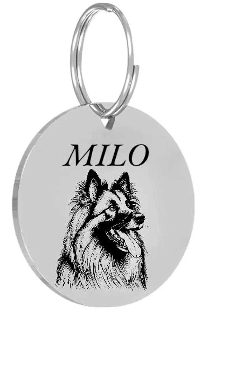 BELGIAN TERVUREN Pet ID Tags Dog Tags Personalized Front & Back Engraving…