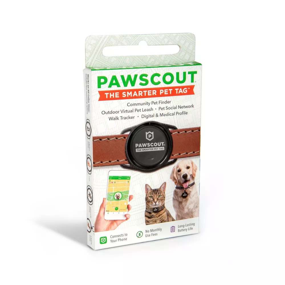 PAWSCOUT The Smarter Pet Tag Community Pet Finder Virtual Pet Leash BRAND NEW