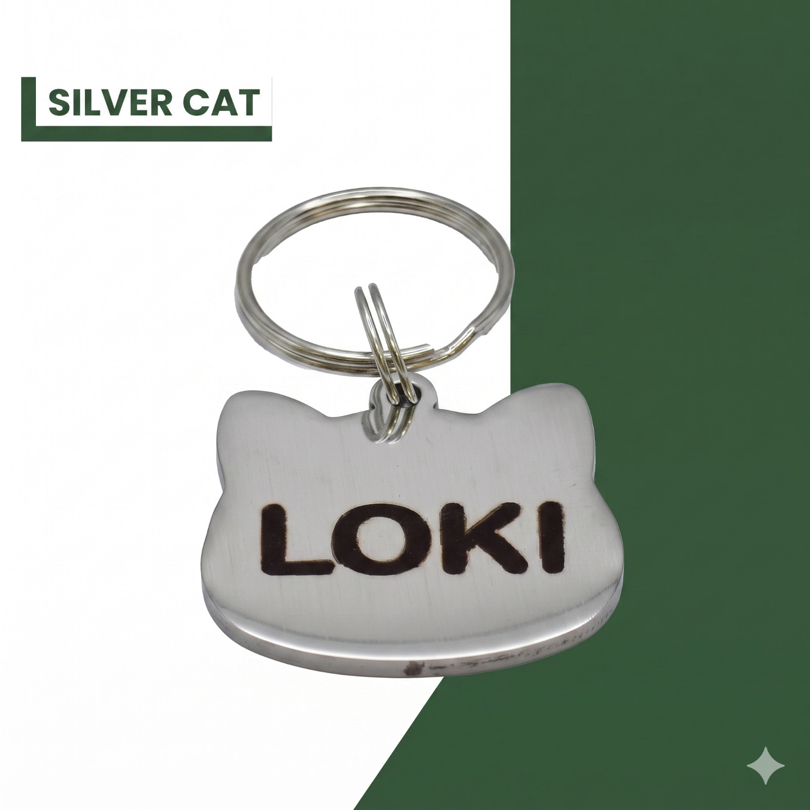 CUSTOM Deep Engraved Pet CAT ID Stainless Steel DOG ID Tag Lifetime Warranty *