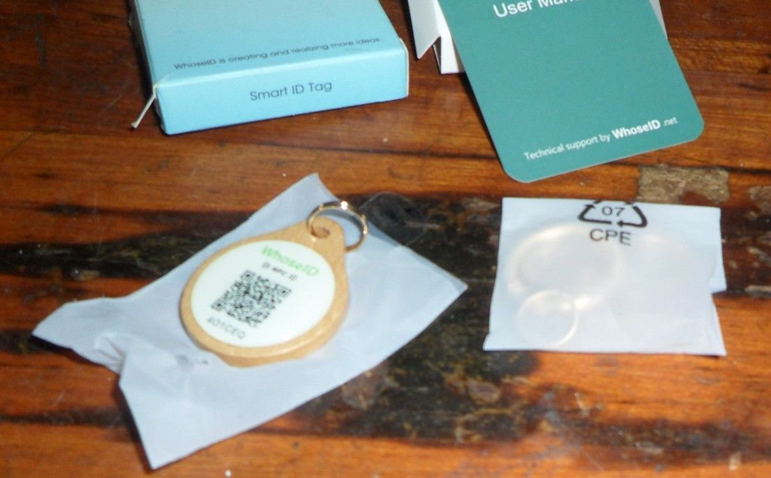 WhoseID QR Code Dog Tag with NFC Personalized Pet ID Tag & Collar Tag Holder