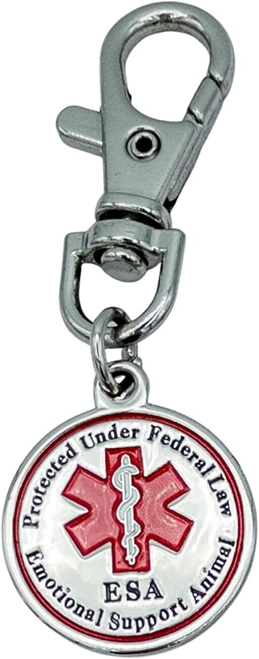 ESA Dog Tag Accessories Emotional Support Animal for Small Dogs Medical Alert