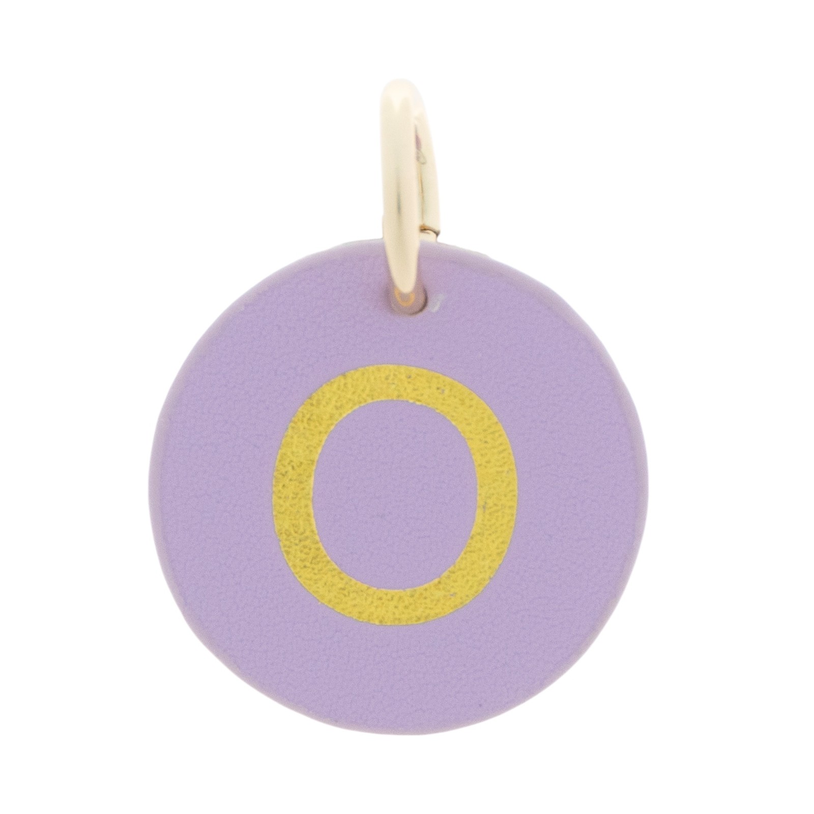 The Cuddle Collab Wear & Share Charm Faux Leather “O” Monogram in Purple