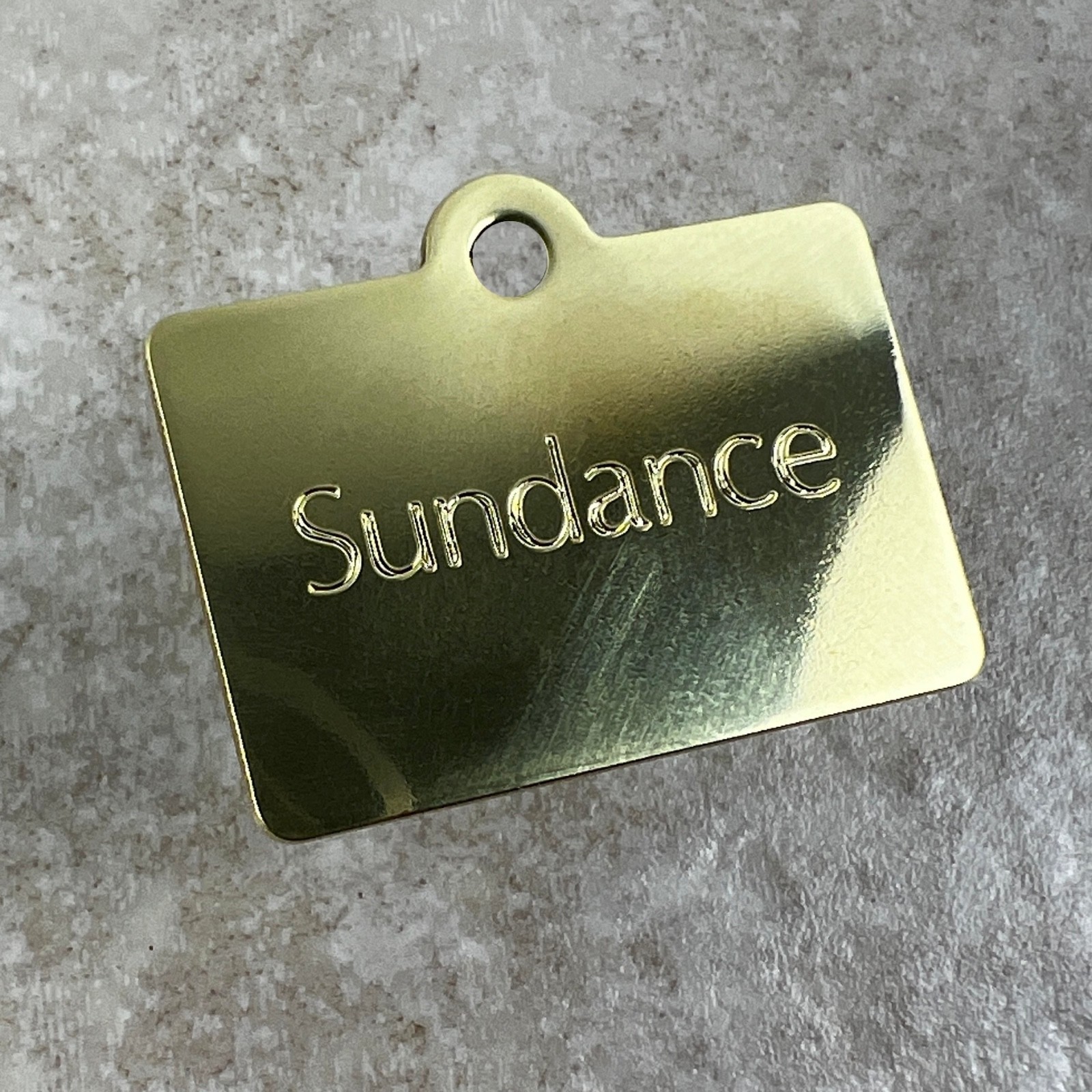 Custom Engraved Dog Tags Personalized Dog Collar Pet Tags BRASS SECRET AGENT