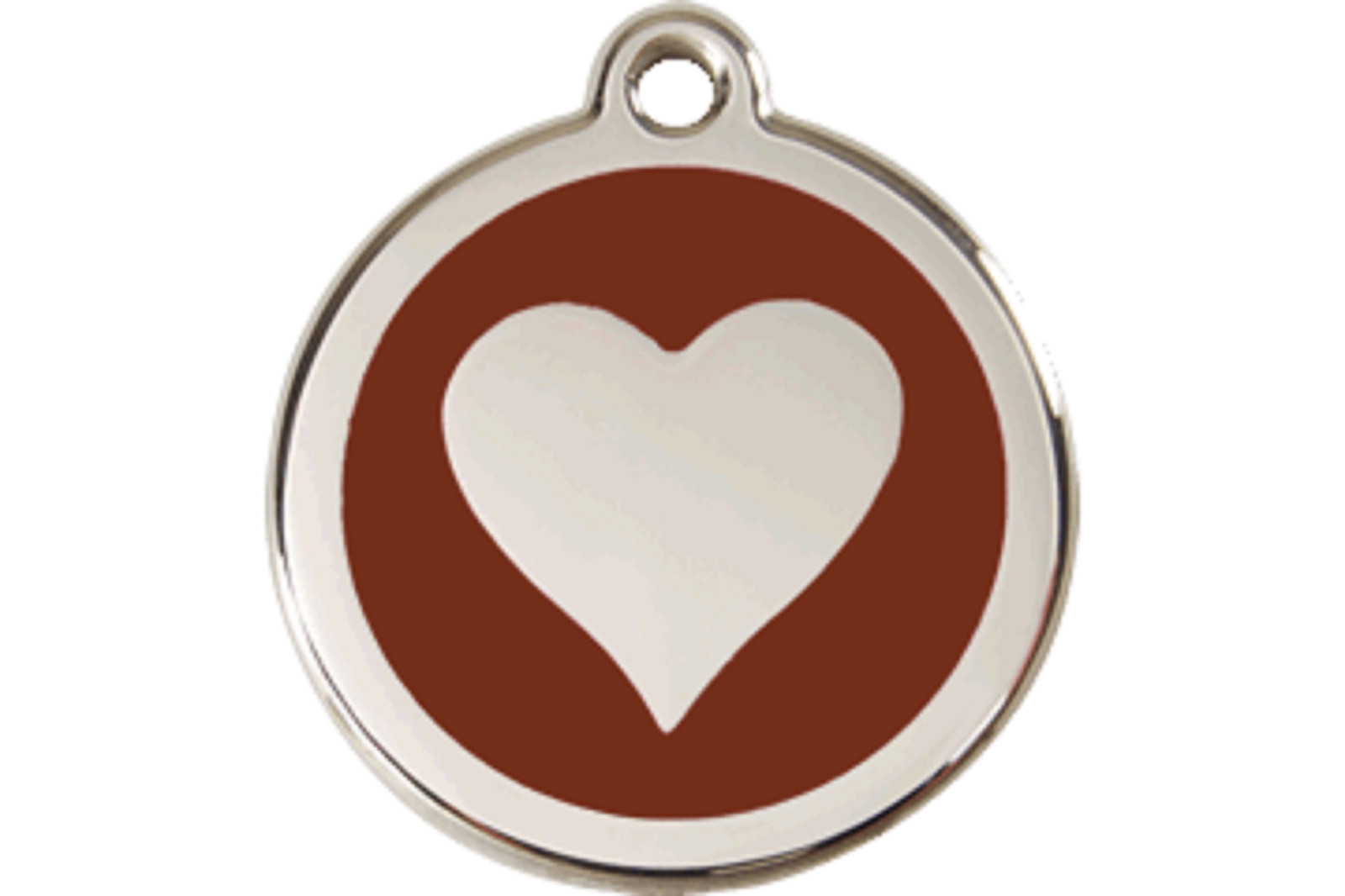 Dog Cat Puppy Pet – Red Dingo – Dog ID Tag Charm – Lifetime Guarantee – Heart