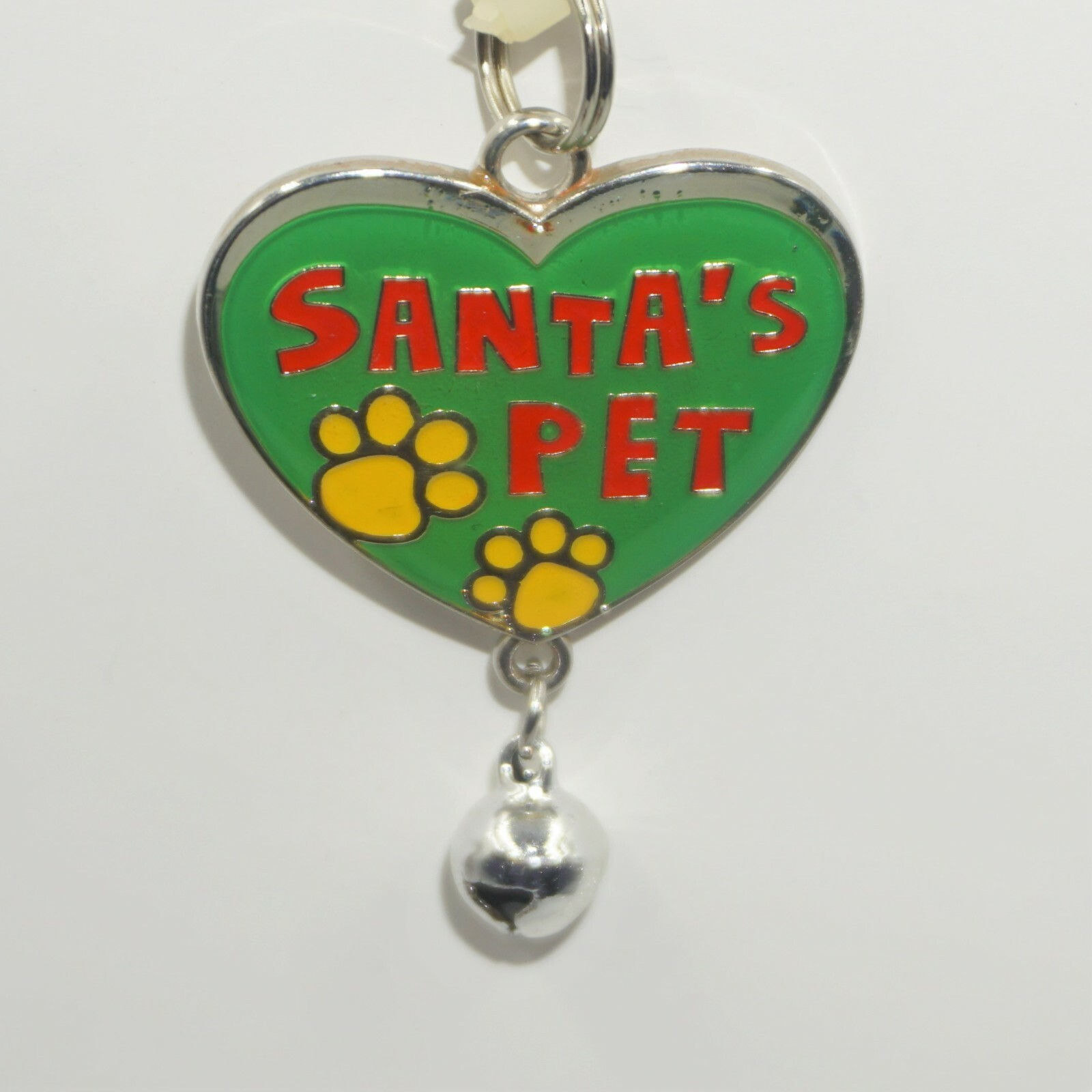 Pet Tags Charms Christmas Dog Cat Jingle Bells Pick Phrases Silver Tone NWT JB