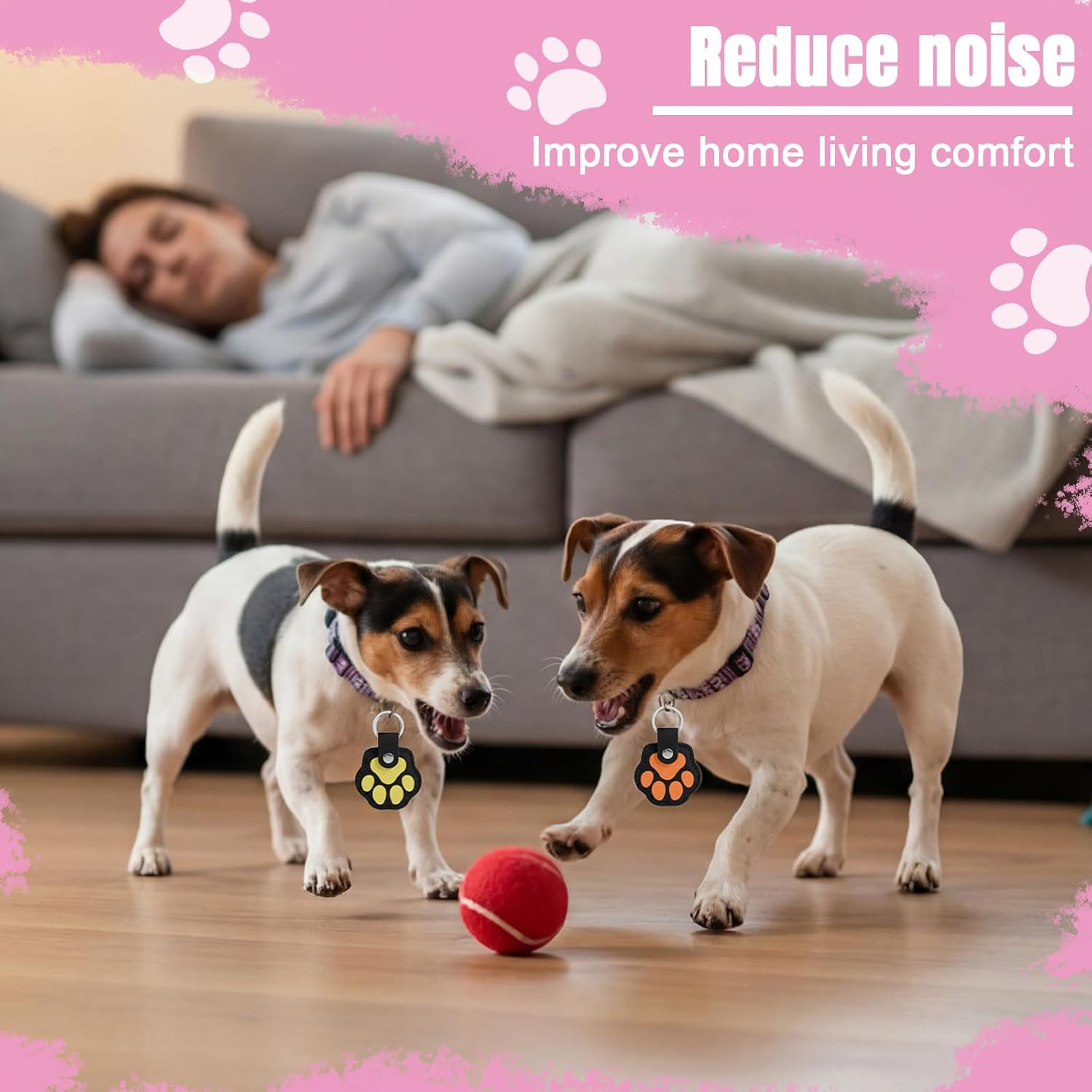 6 Pcs Dog Tag Silencer Dog Tag Cover Portable Pet ID Soundless Silencer Bag Quie