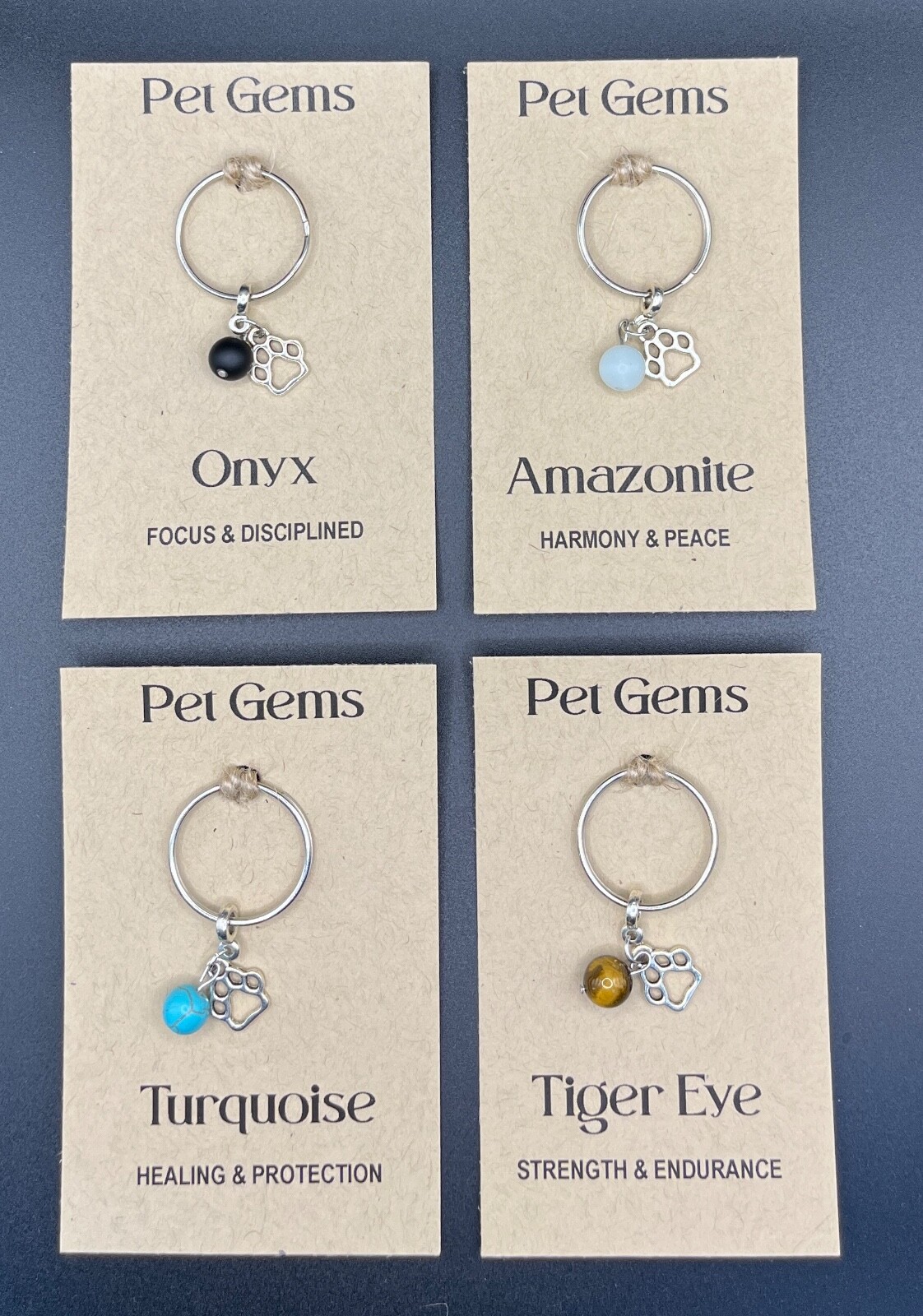 Pet Gemstone Collar Tag/Pet Accessory