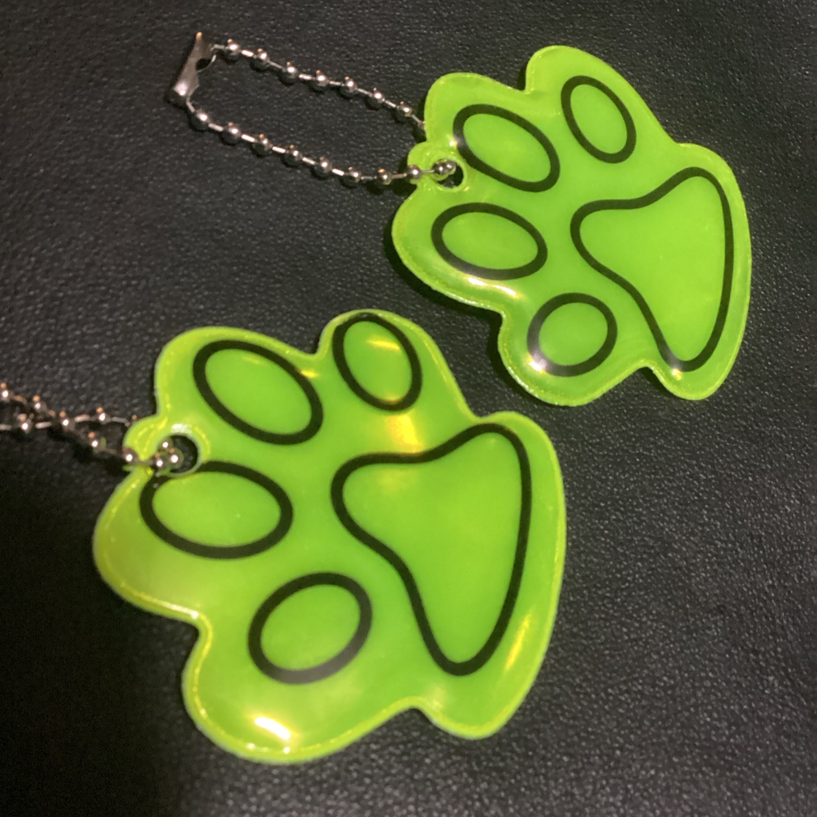 DOG SAFETY Reflectors Yellow Paw – Pet Kid Cat NEW