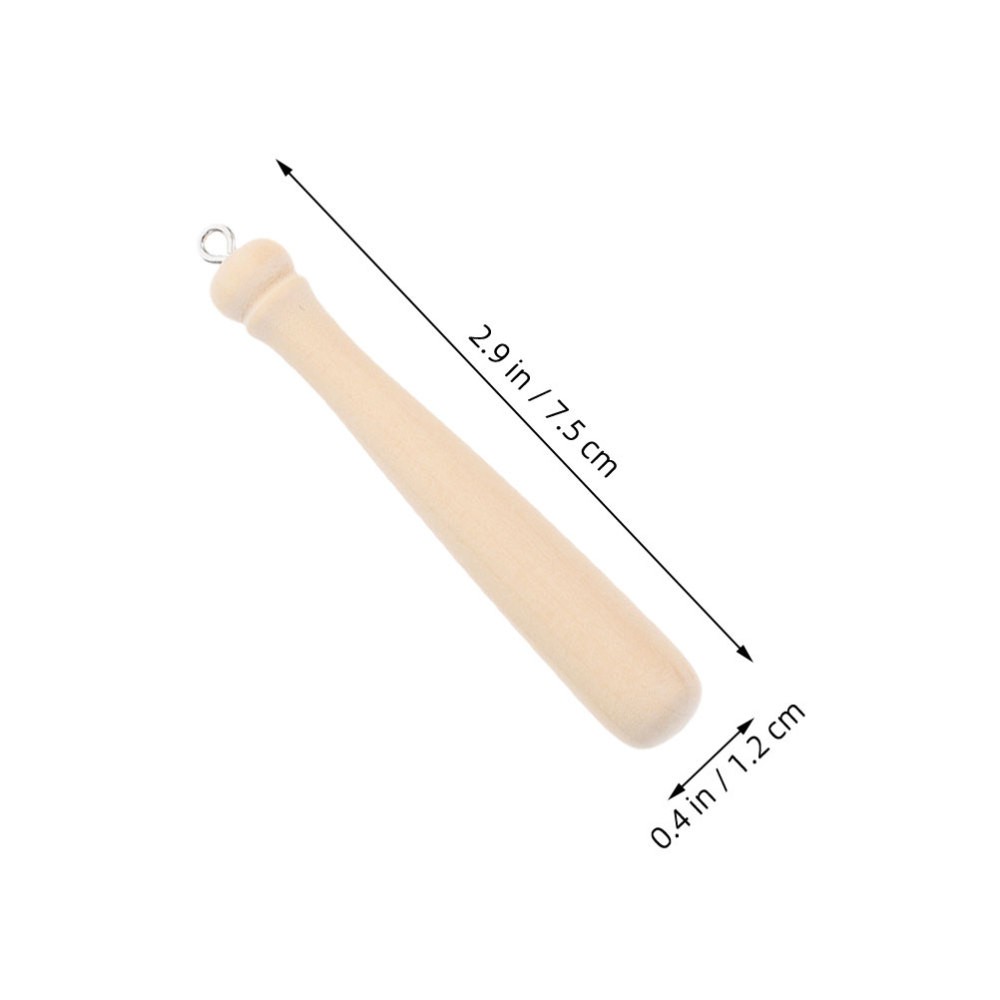 55Pcs Pendant Making Supplies Handmade Baseball Bat Ornament Accessories