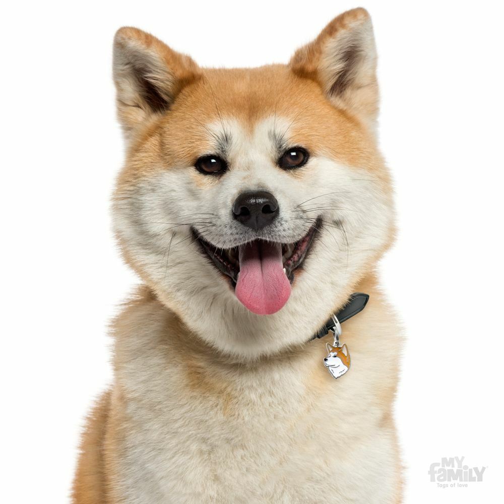 Shiba Inu Dog ID Tag (79) – Engraved FREE – Personalised – Charm – Keyring