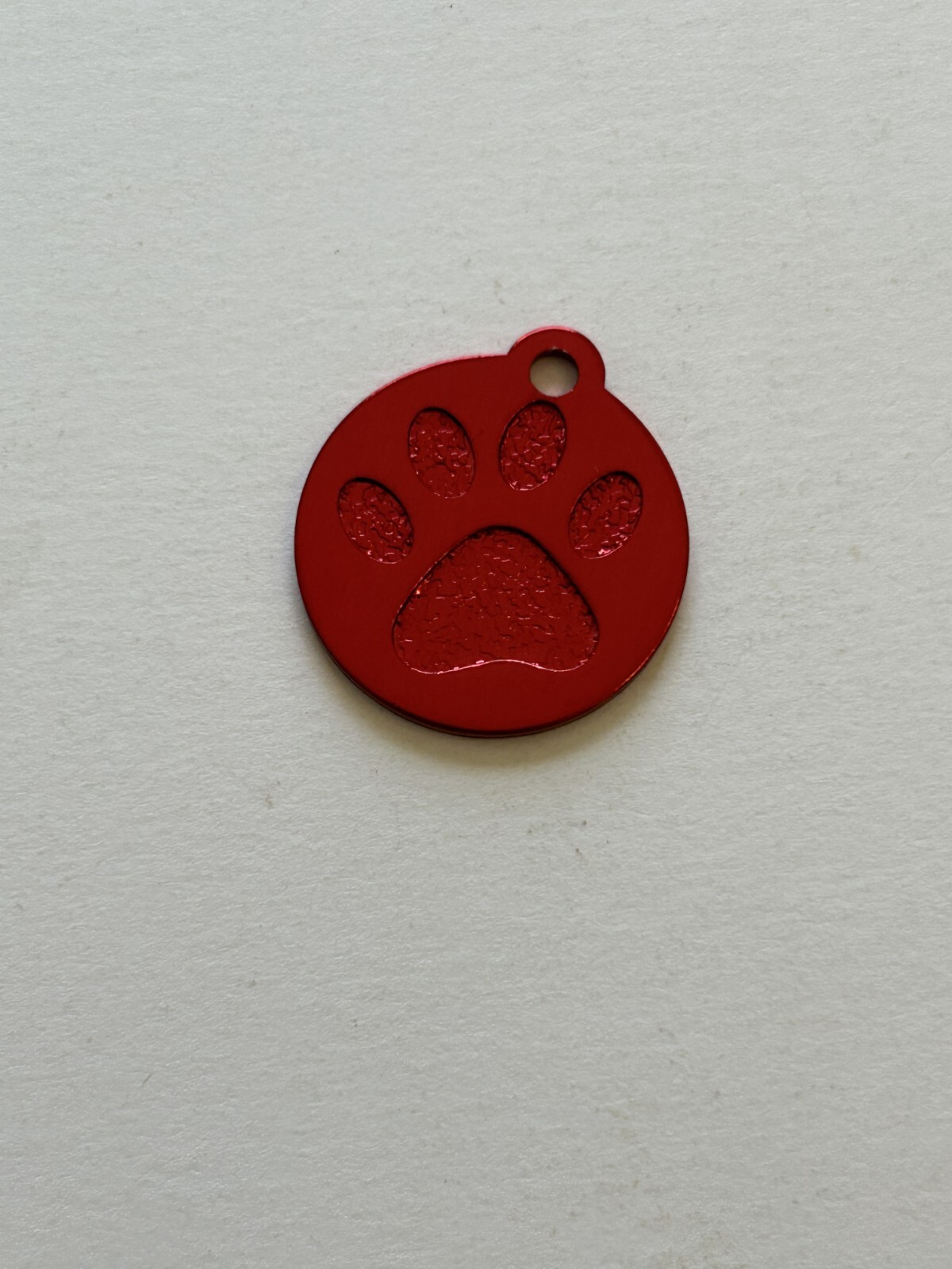 Custom Engraved Personalized Paw Print Pet ID Tag-2 Sizes-10 Color Choices
