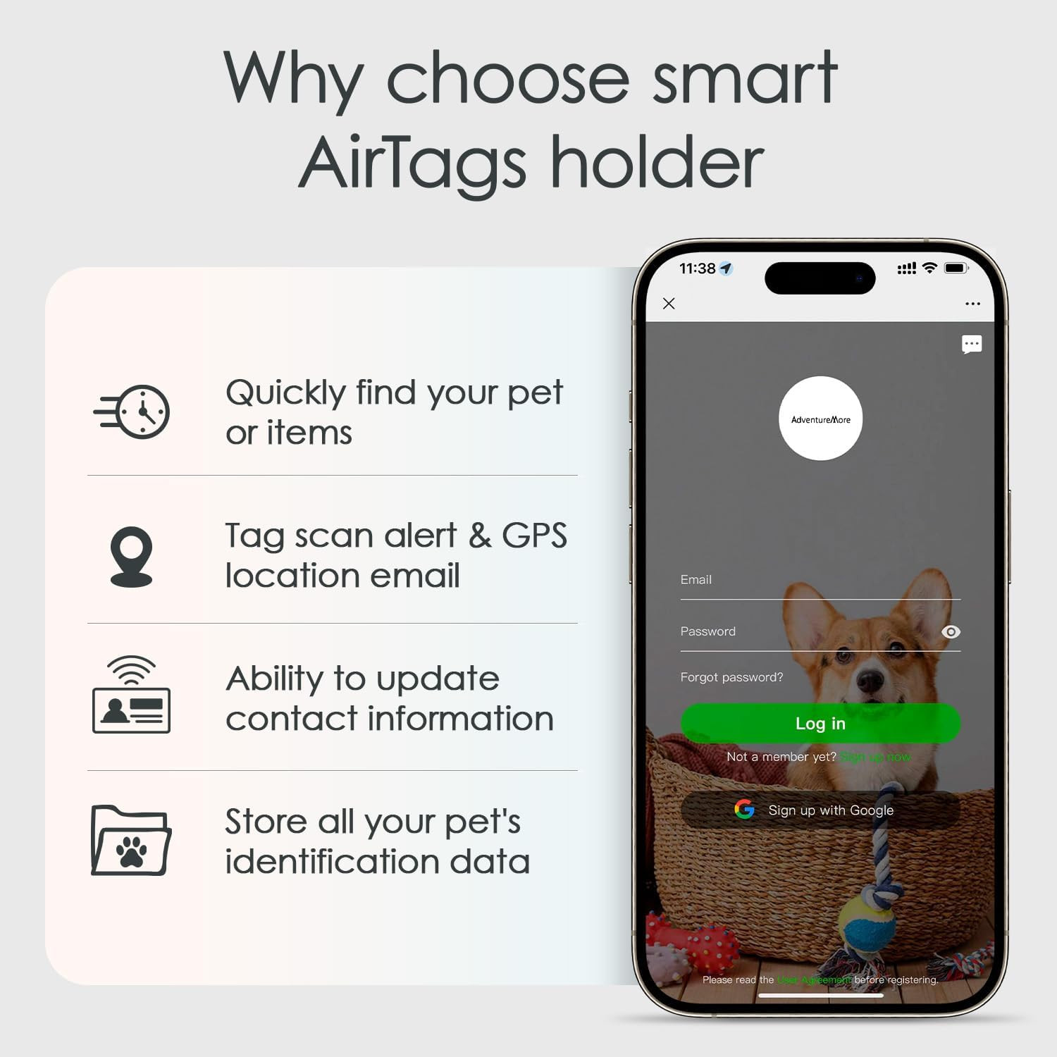 Tags Holder 4 Pack with QR Code Smart Pet ID Case, Waterproof, Dustproof, Anti-L