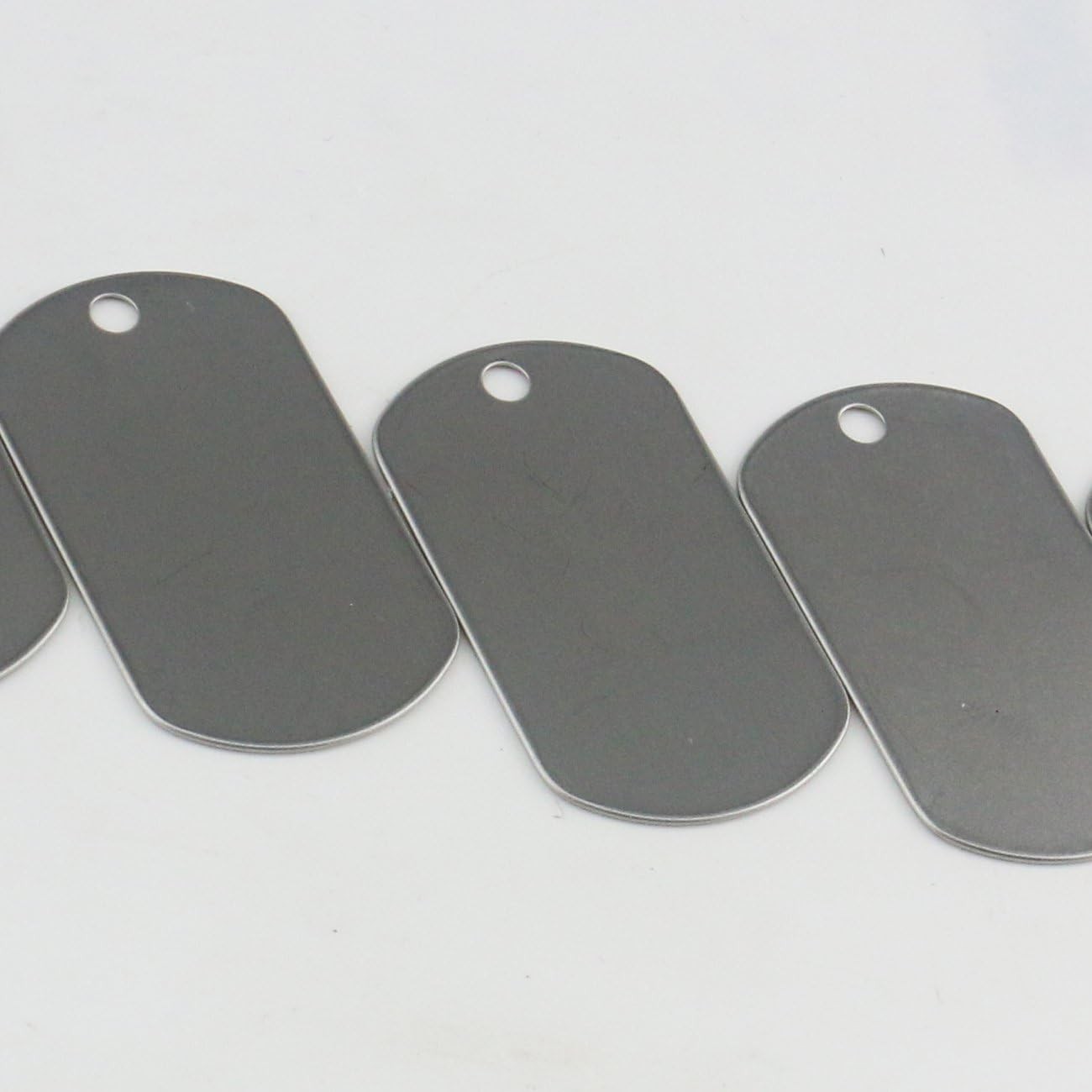Bulk Stainless Steel Blank Dog Tags – 100 Pack for Personalized Gifts & Decor