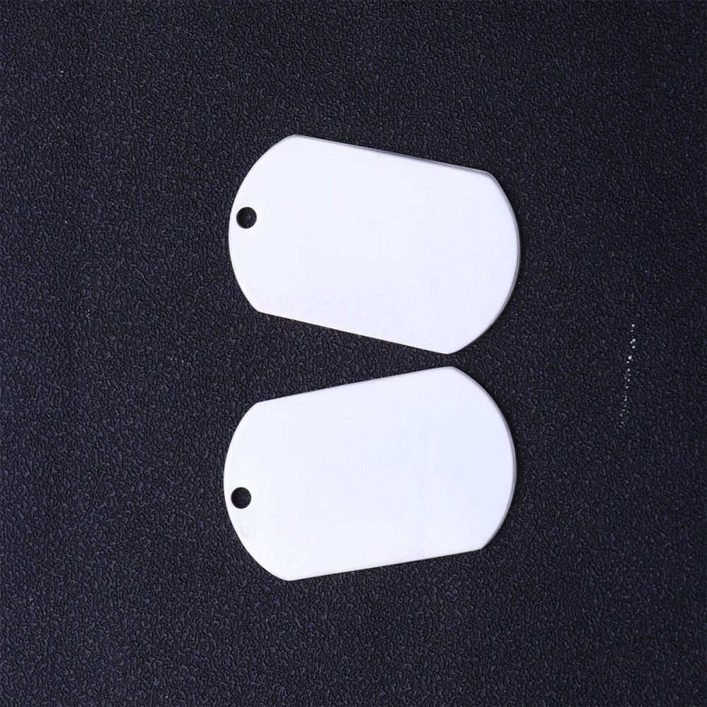 10Pcs Pet Id Tags Titanium Steel Cute Dog Hanging Decor