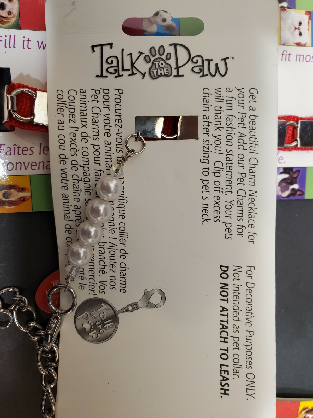 Talk to the Paw Dog 3 Charm Necklaces & 6 Pet Charms 10 – 18 inches
