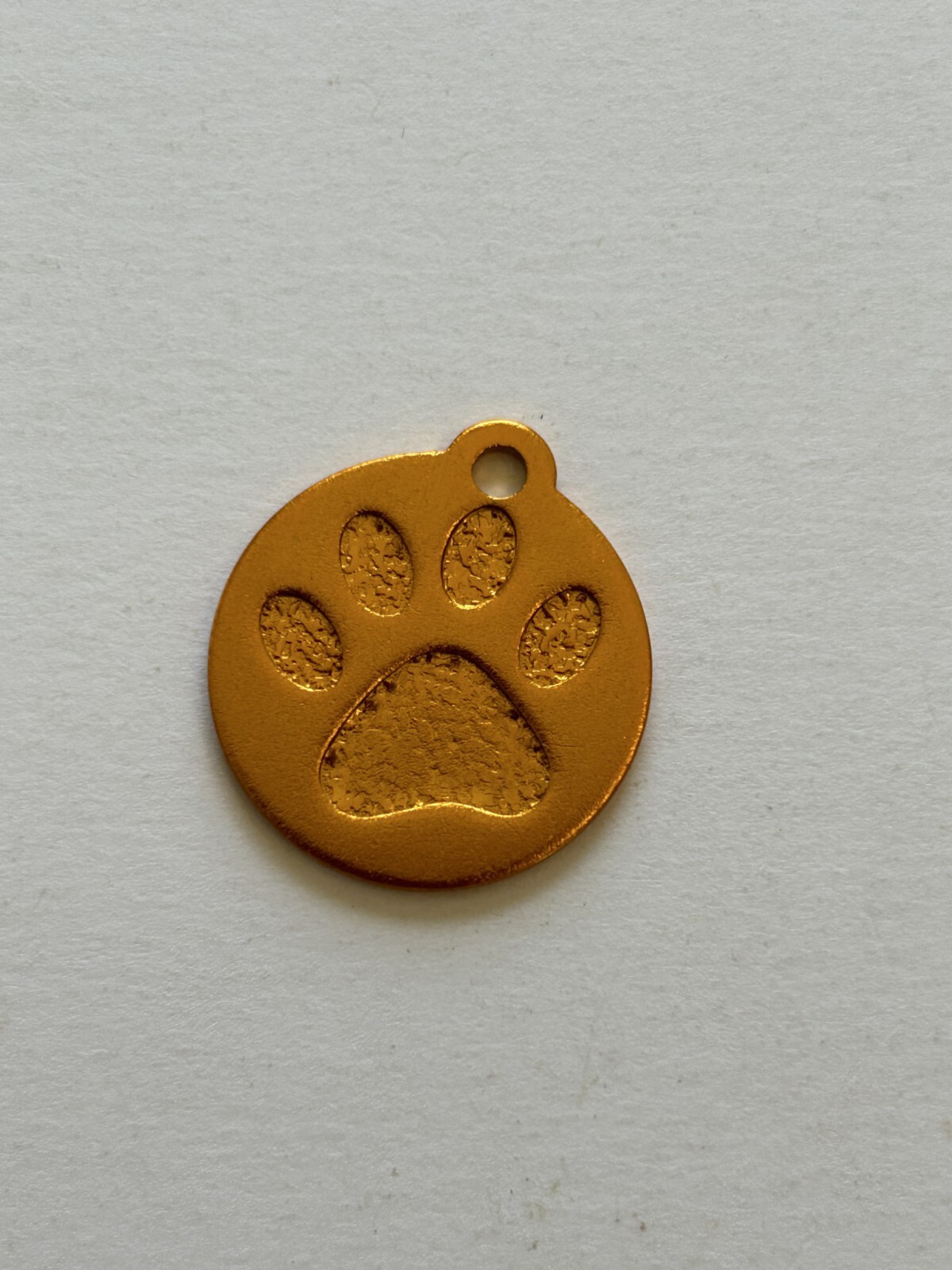 Custom Engraved Personalized Paw Print Pet ID Tag-2 Sizes-10 Color Choices