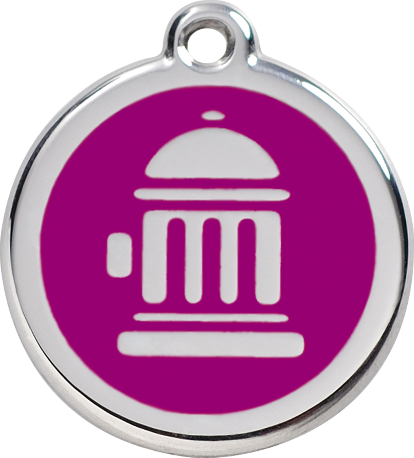 Steel Red Dingo Hydrant ID Dog Tag Black Purple Blue Green Yellow Red Pink