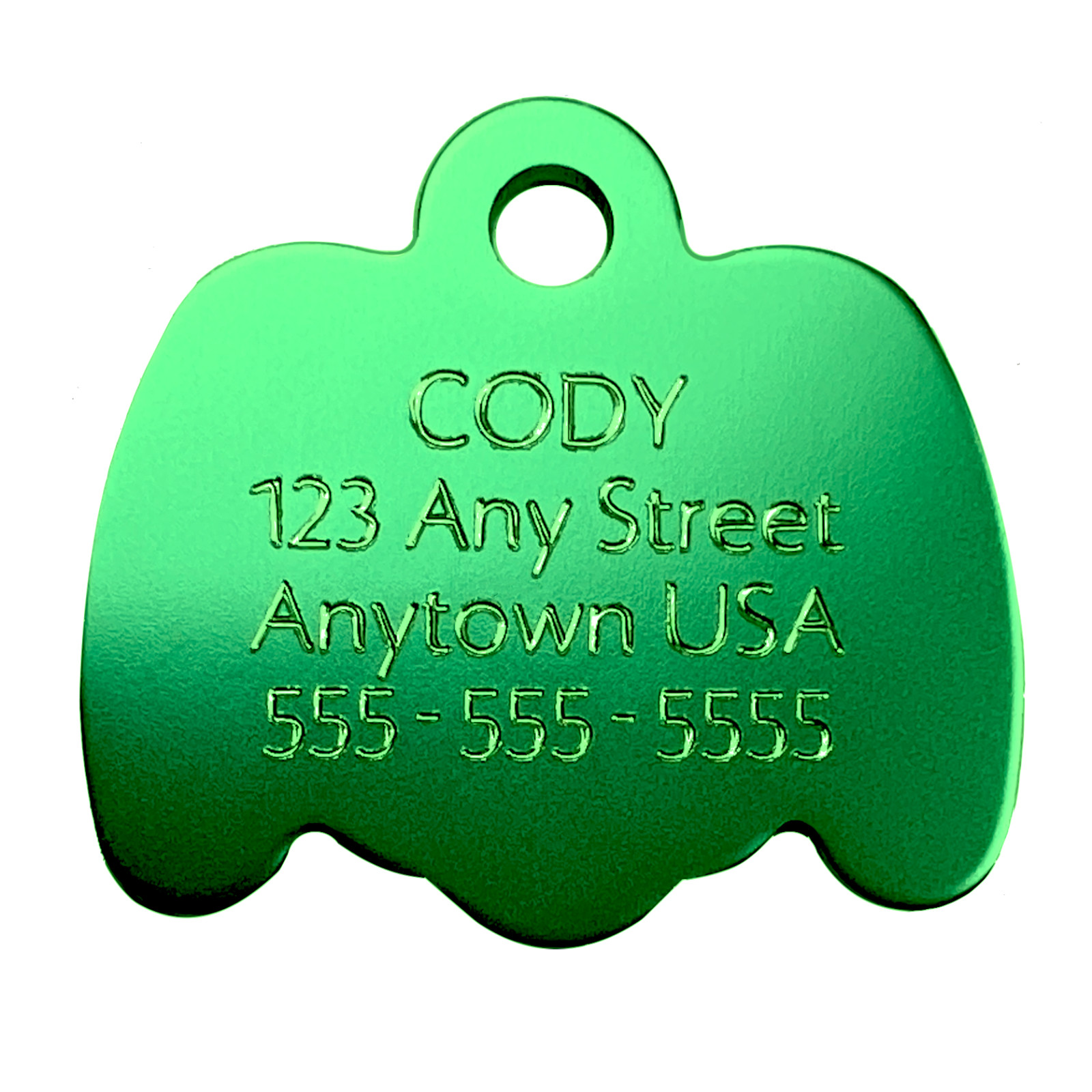Custom Engraved Dog Tags Personalized Dog Collar Pet Tags Engraved GREEN PUPPY