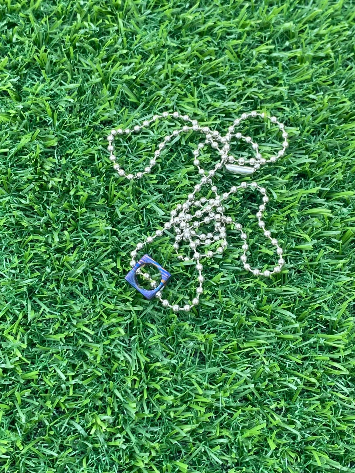 Timascus CNC MILL Cube Pendant Necklace Modern Minimalist Statement…