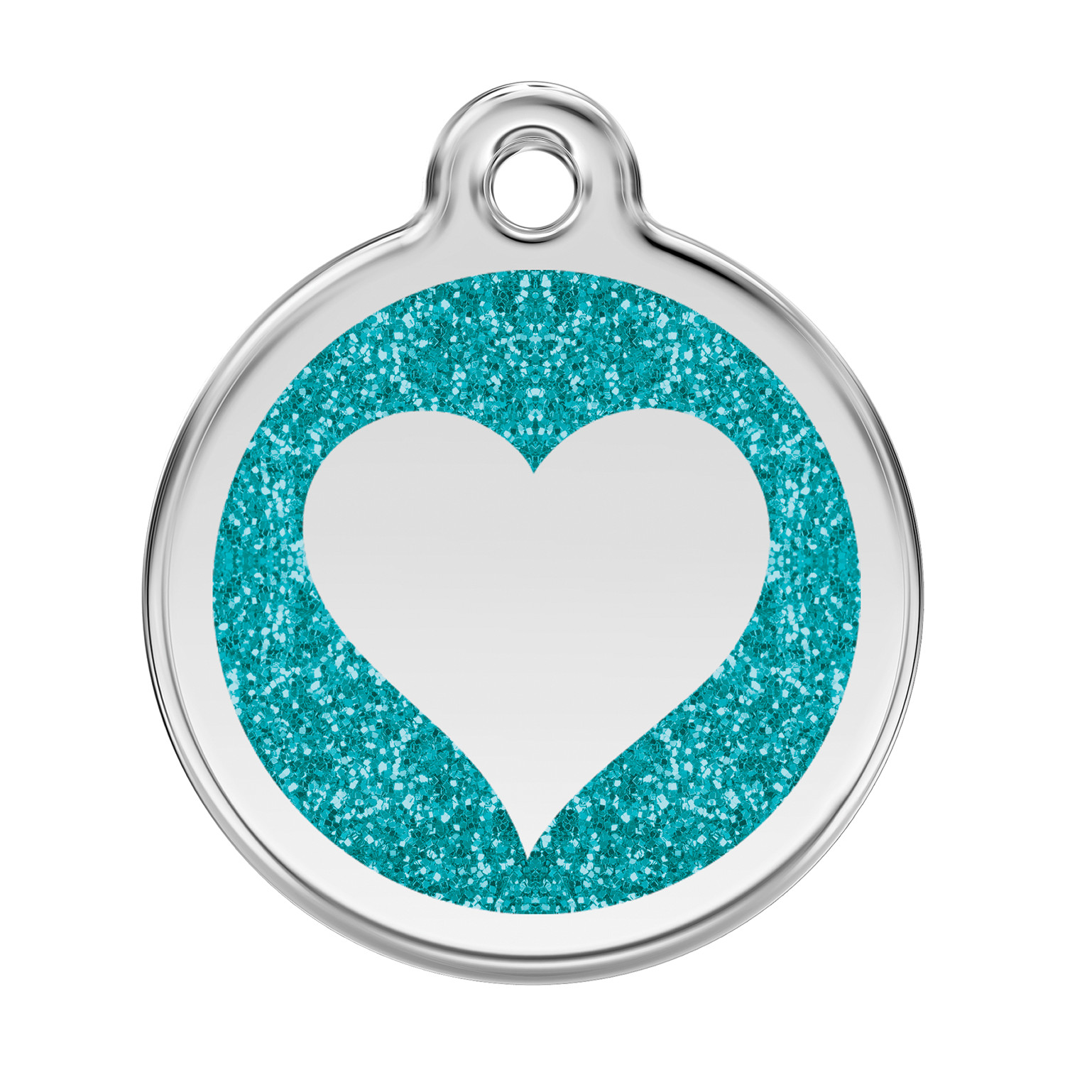 Dog Cat Pet – Red Dingo – Dog ID Tag Charm – Lifetime Guarantee – Glitter Heart