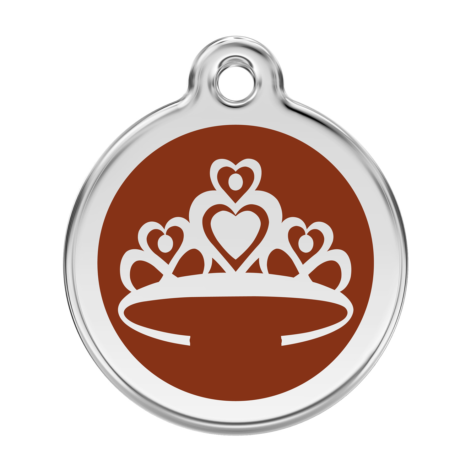 Red Dingo Dog Cat ID Pet Tag Engraved Free Shipping Crown – 11 Colors-Life Guar