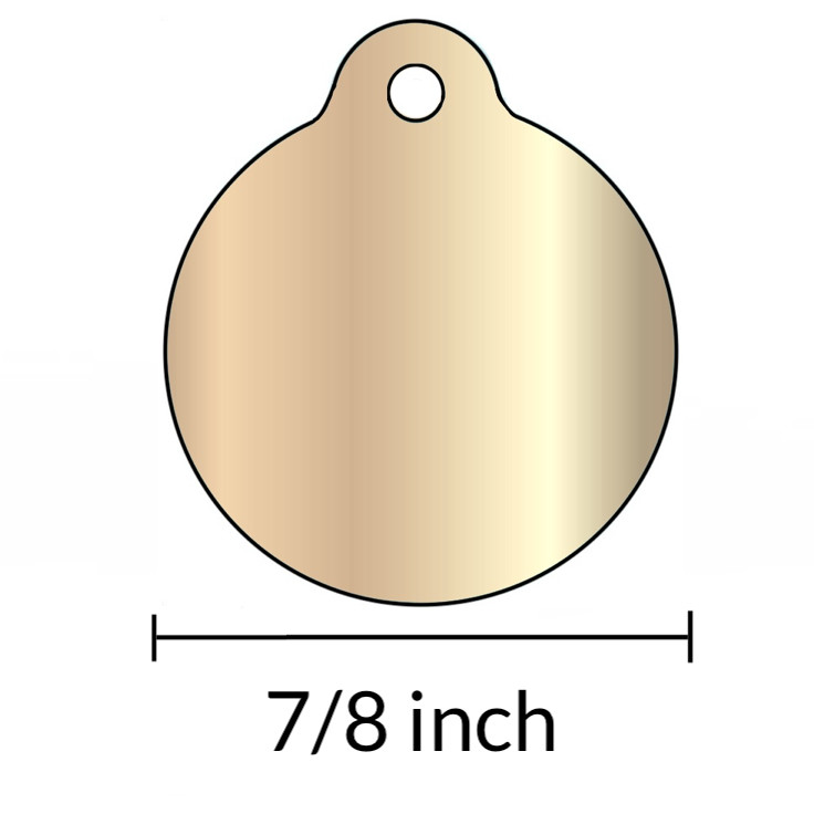 Custom Engraved Dog Tags Personalized Dog Collar PET TAGS Engraved SMALL BRASS