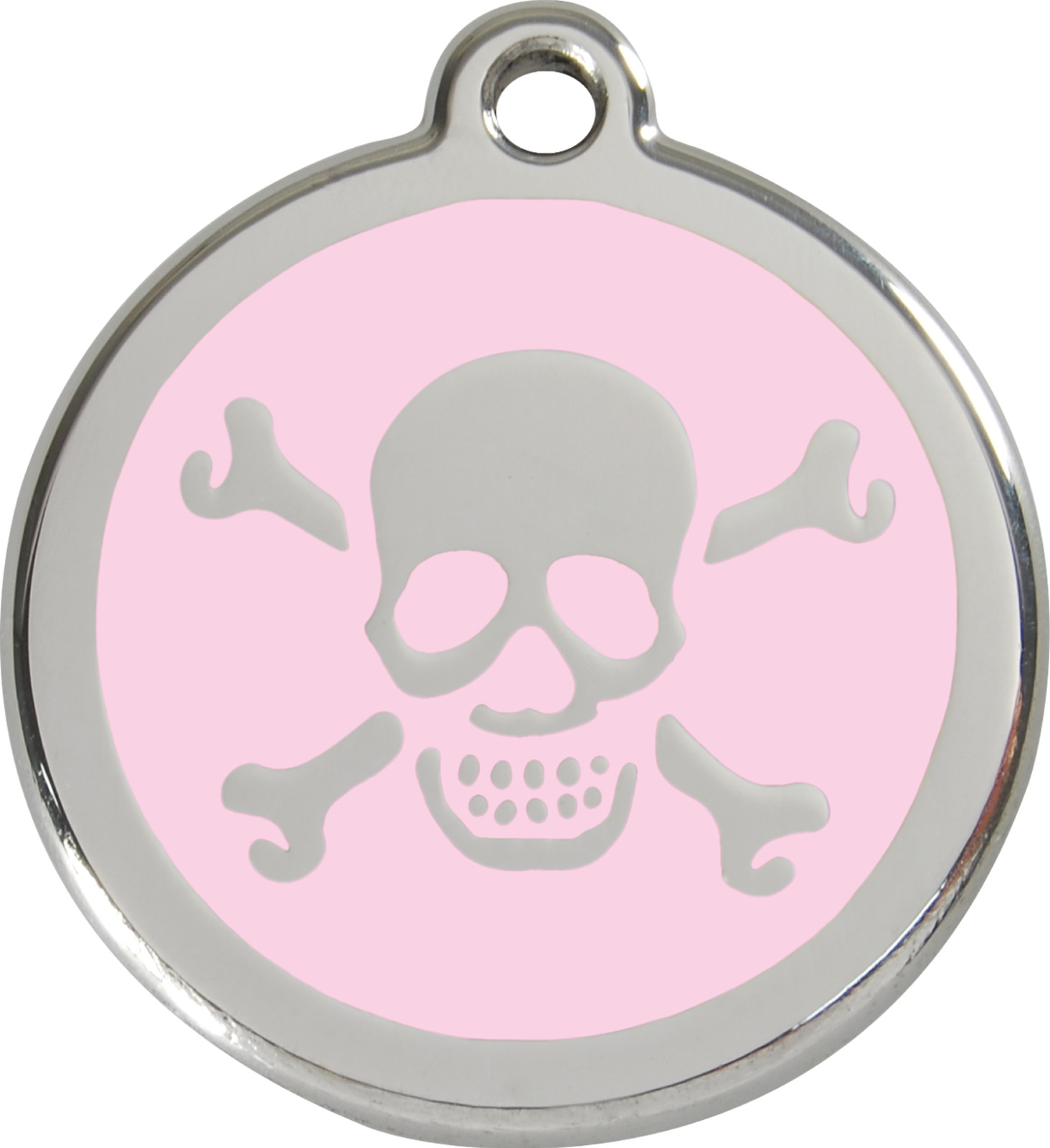Steel Red Dingo Skull ID Charm Dog Tag Black Purple Blue Green Yellow Red Pink