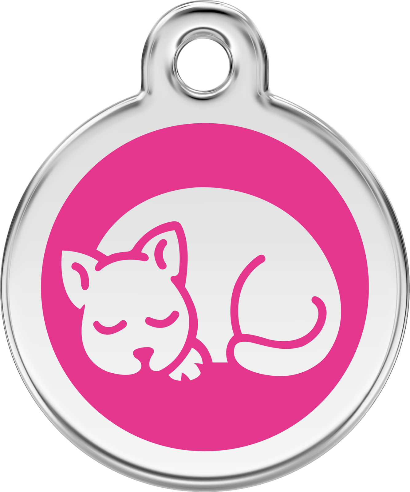 Stainless Steel Red Dingo Small Cat ID Tag Red Purple Blue Green Pink Yellow