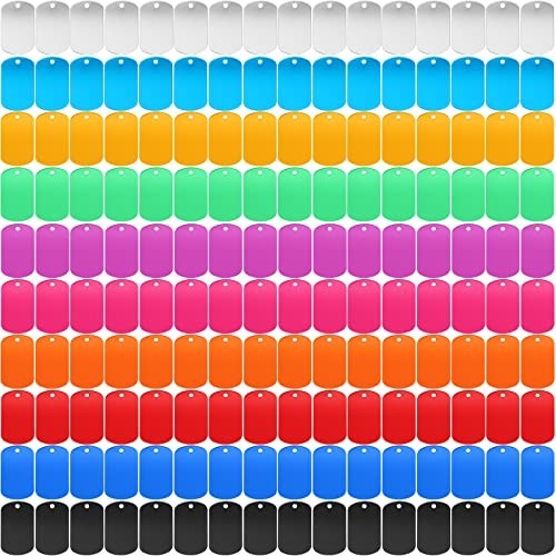 300 Aluminum Dog Tags – 300 Blank Discs for DIY Pet Tags, Metal Stamping, Multic