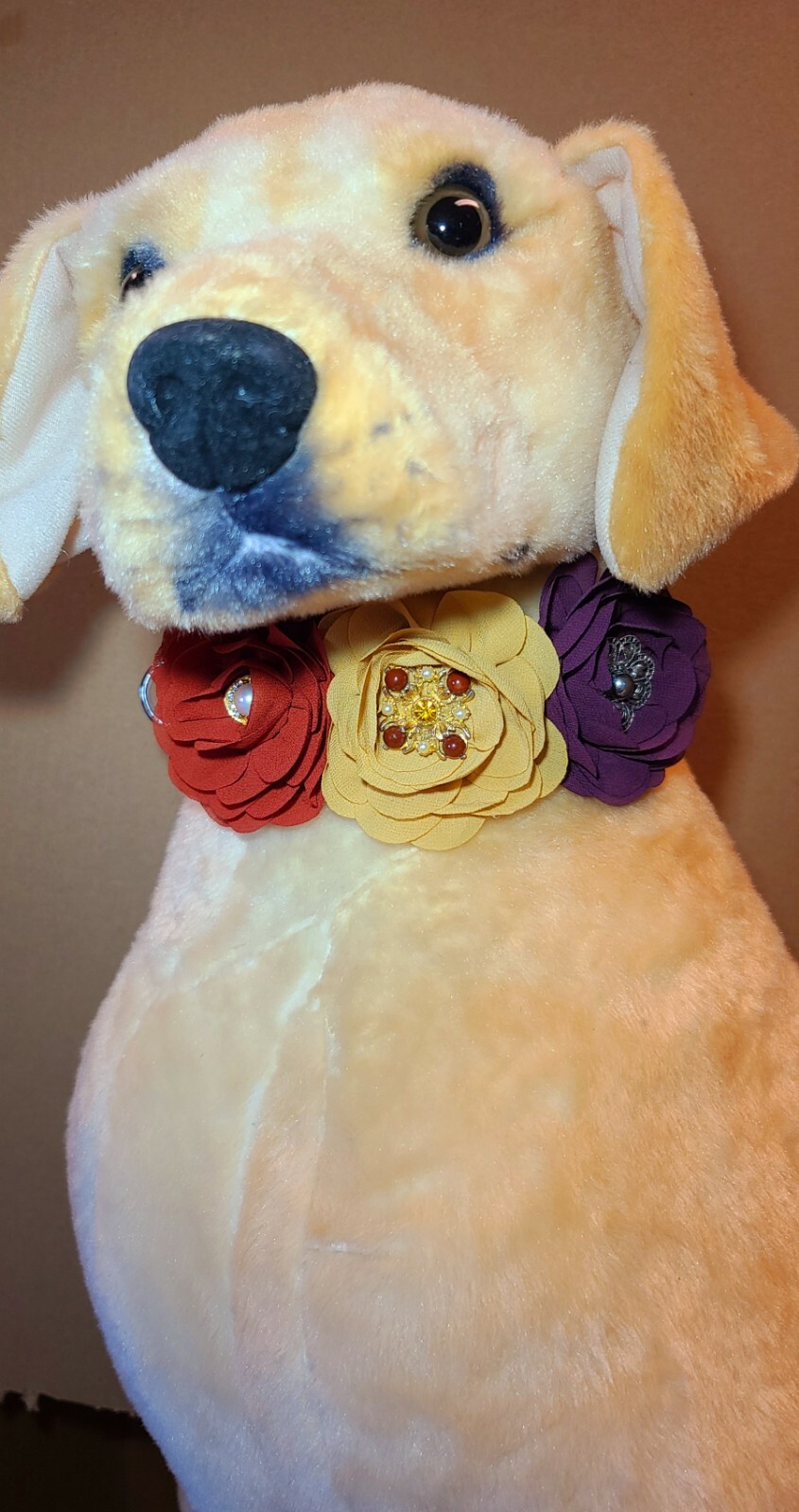Pet Jewelry Floral Rhinestone Dog Cat Decorative Collar Charm Brooch x 3 #D19