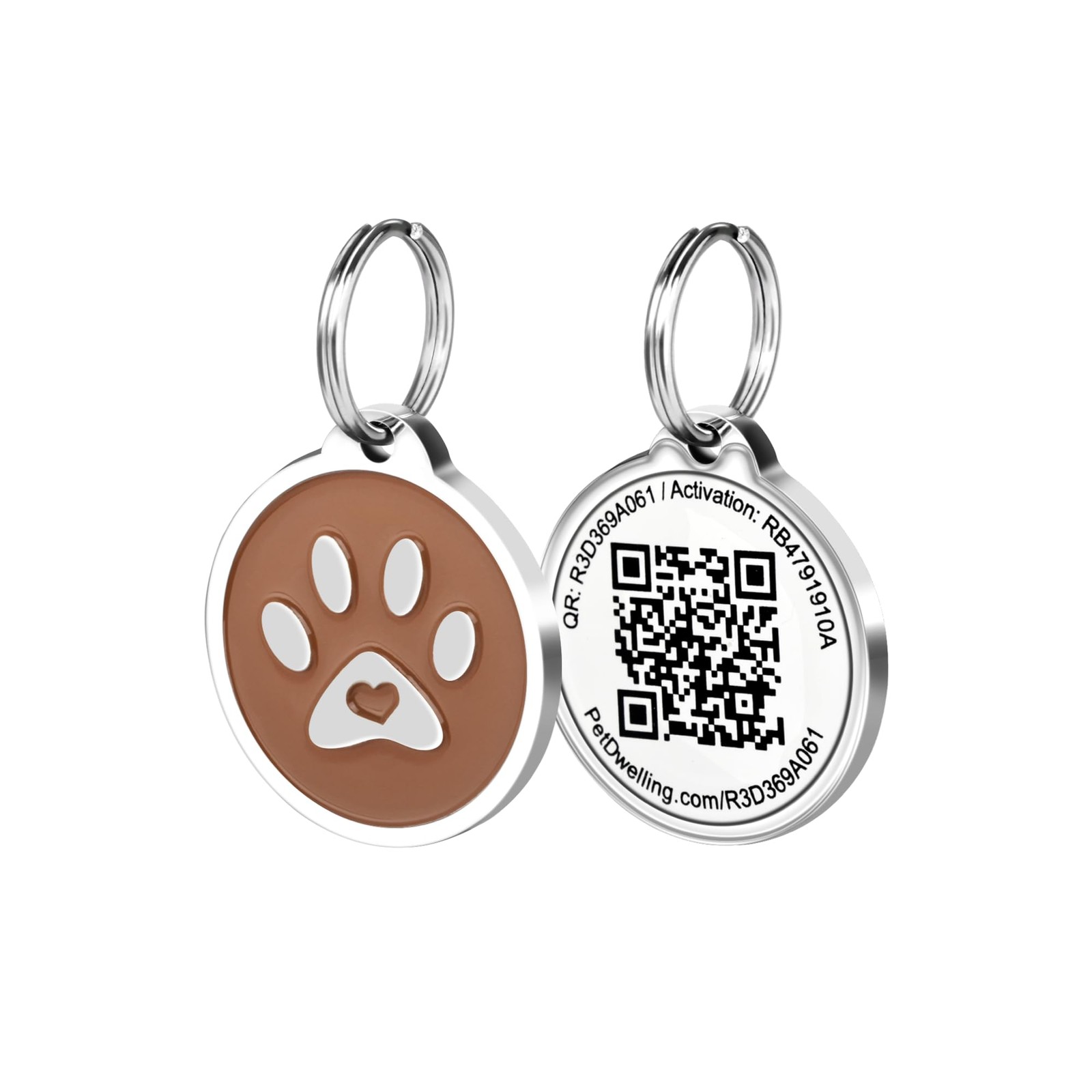 Personalized Pet ID Tag with QR Code Instant Alerts Waterproof Durable Design