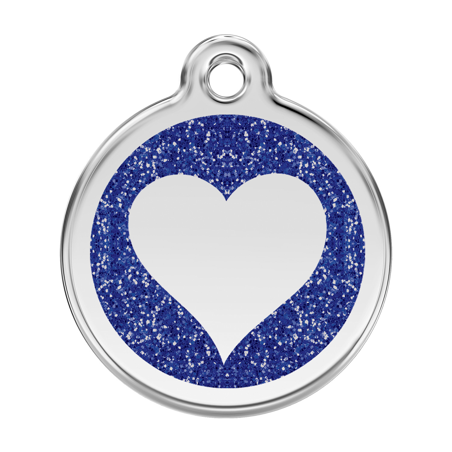 Dog Cat Pet – Red Dingo – Dog ID Tag Charm – Lifetime Guarantee – Glitter Heart