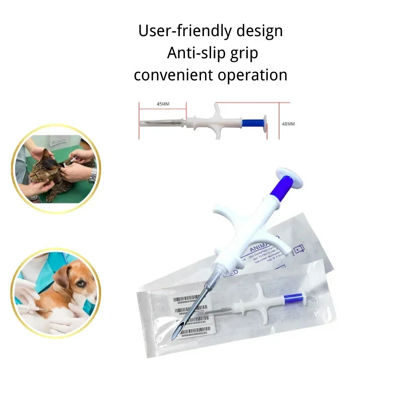 ISO 11785 Microchip – 3-Size Preloaded Injectors for Exotic Pets & Birds