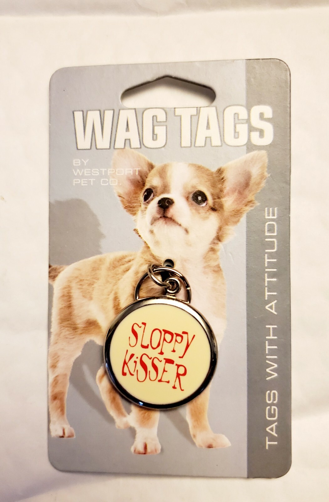 DOG WAG TAGS-CHOICE OF SLOPPY KISSER/STUD