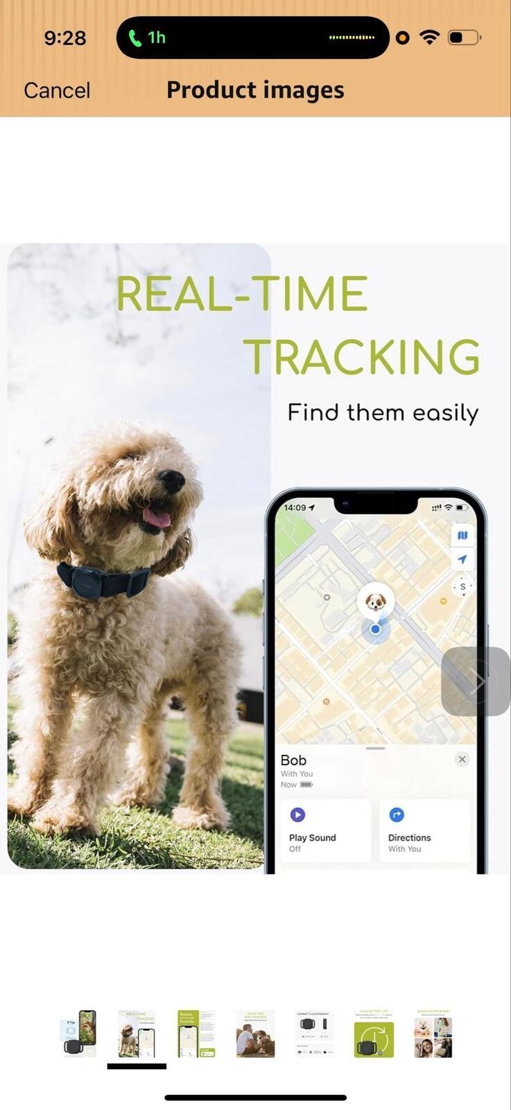X Tag Bluetooth Tracker for Pets Compatible with Apple Find My