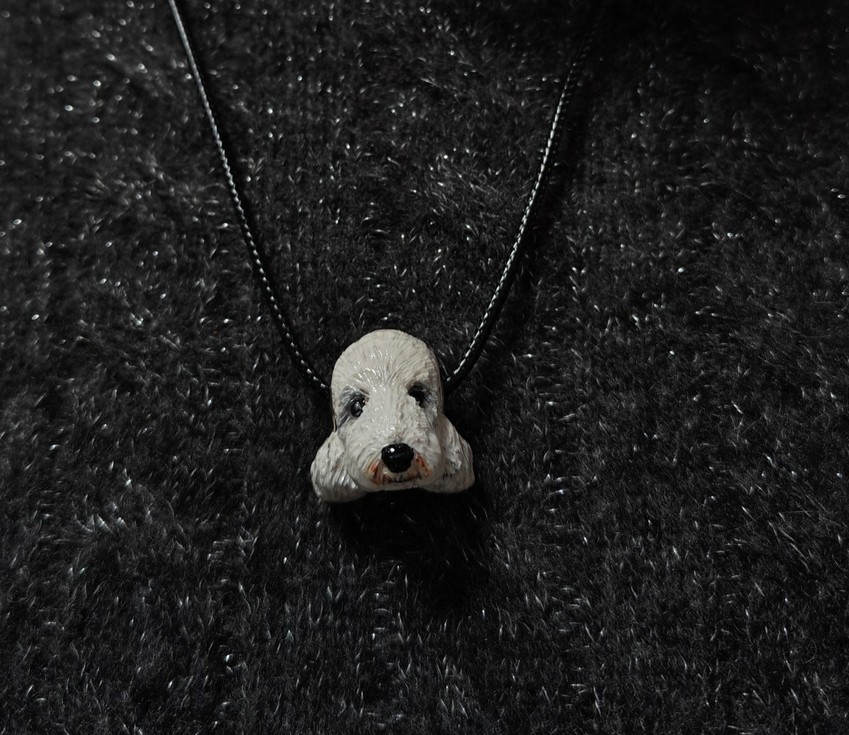 Custom Pet Portrait Bead Mini Charm Handmade Clay Dog Cat Pandora Necklace Gift