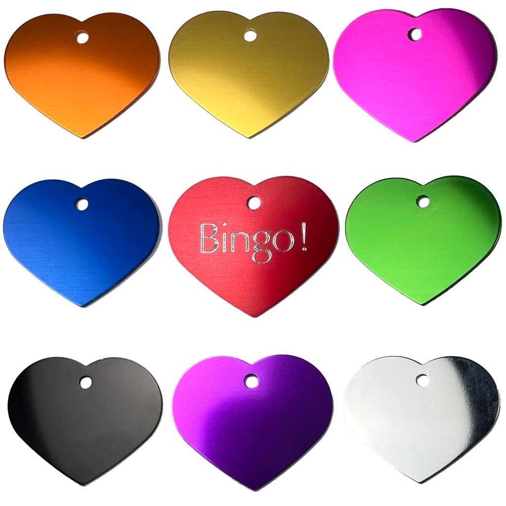 Custom Engraved Dog Tags Personalized Dog Collar Pet Tags Engraved Pet ID HEART