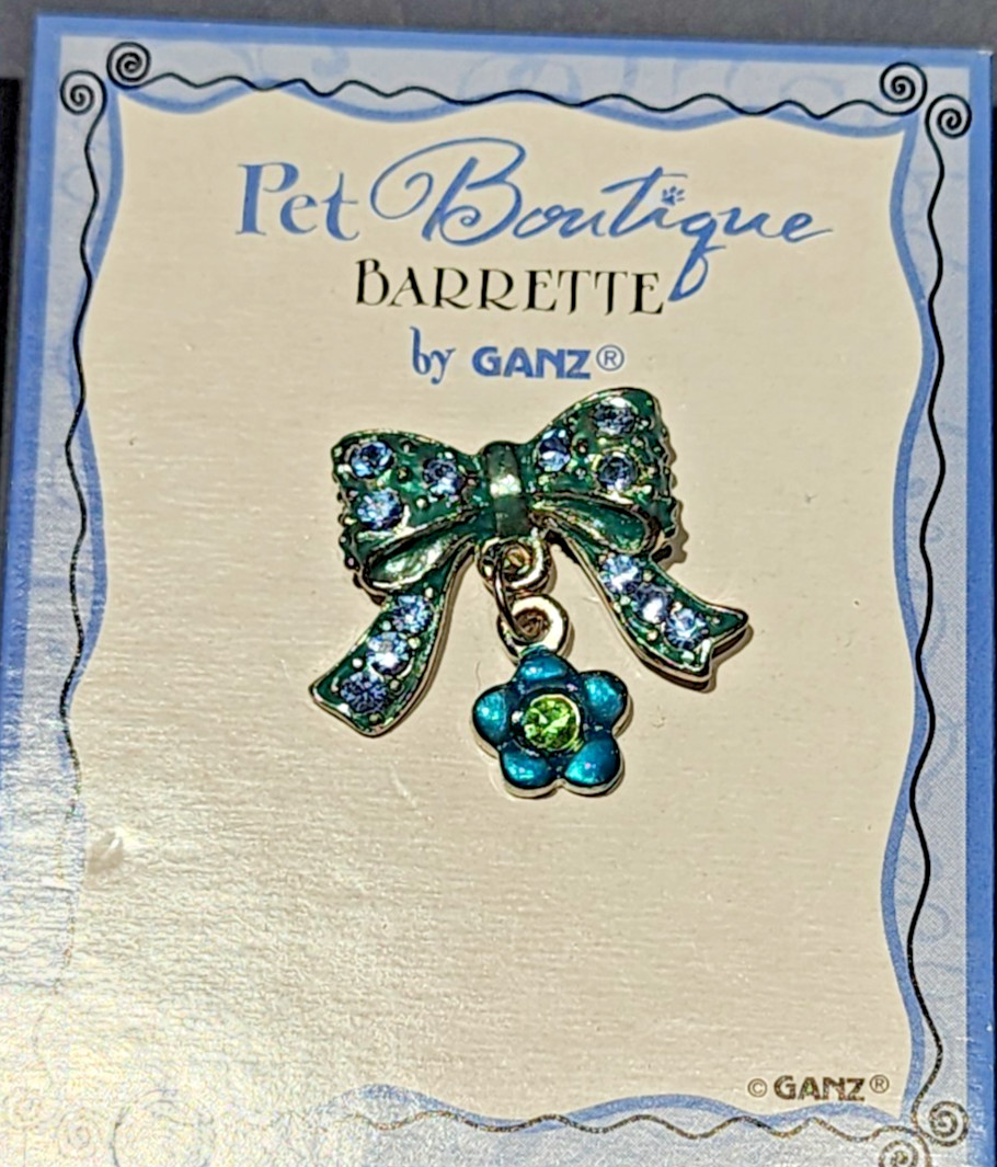Pet Boutique Rhinestone 1″ Barrette by GANZ Love your Fur Baby 3 Pc Lot