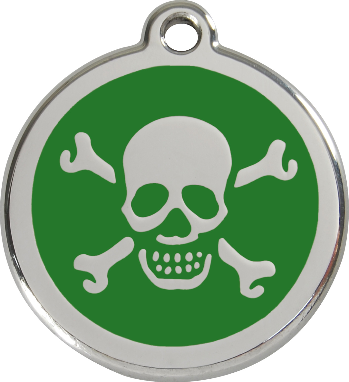 Steel Red Dingo Skull ID Charm Dog Tag Black Purple Blue Green Yellow Red Pink
