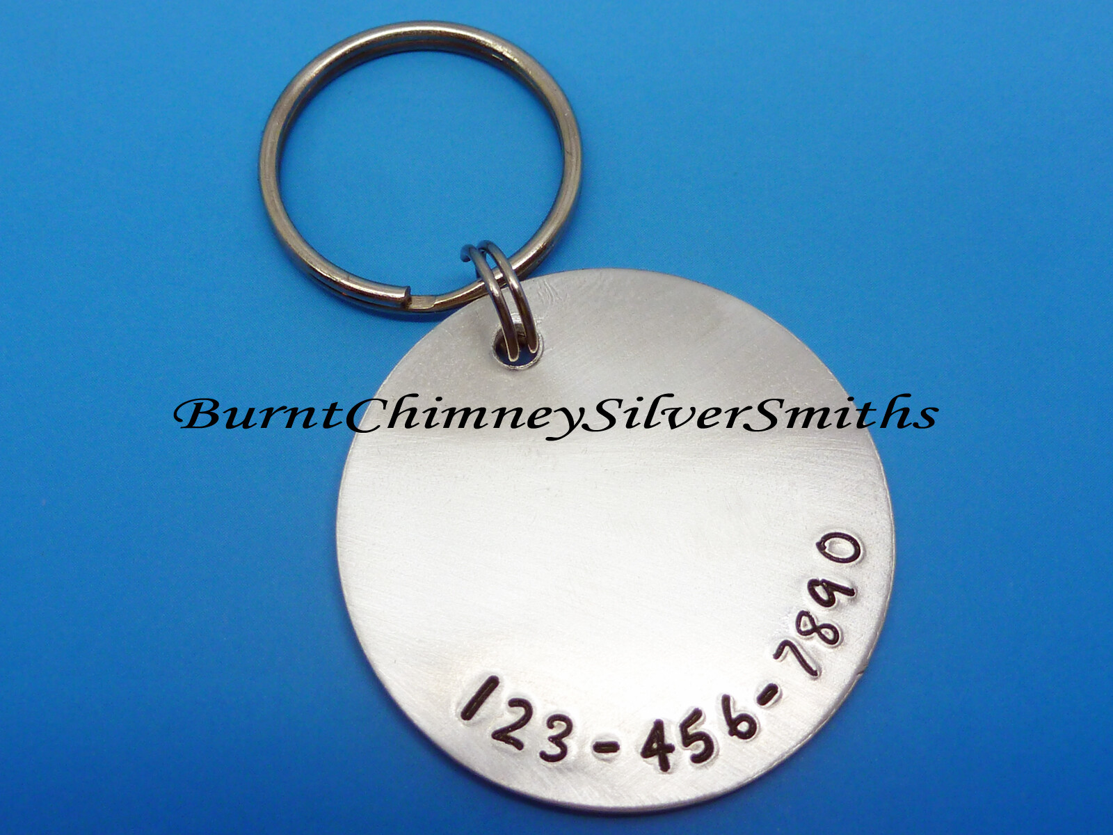 PET TAG – Custom Hand Stamped Double Sided Personalized Pet Tag With Bone Charm