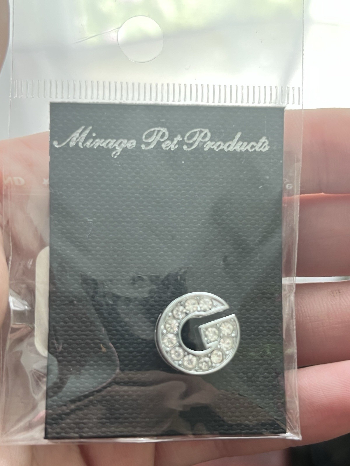 Mirage Pet Product Letter “G” Rhinestone Collar Charm .