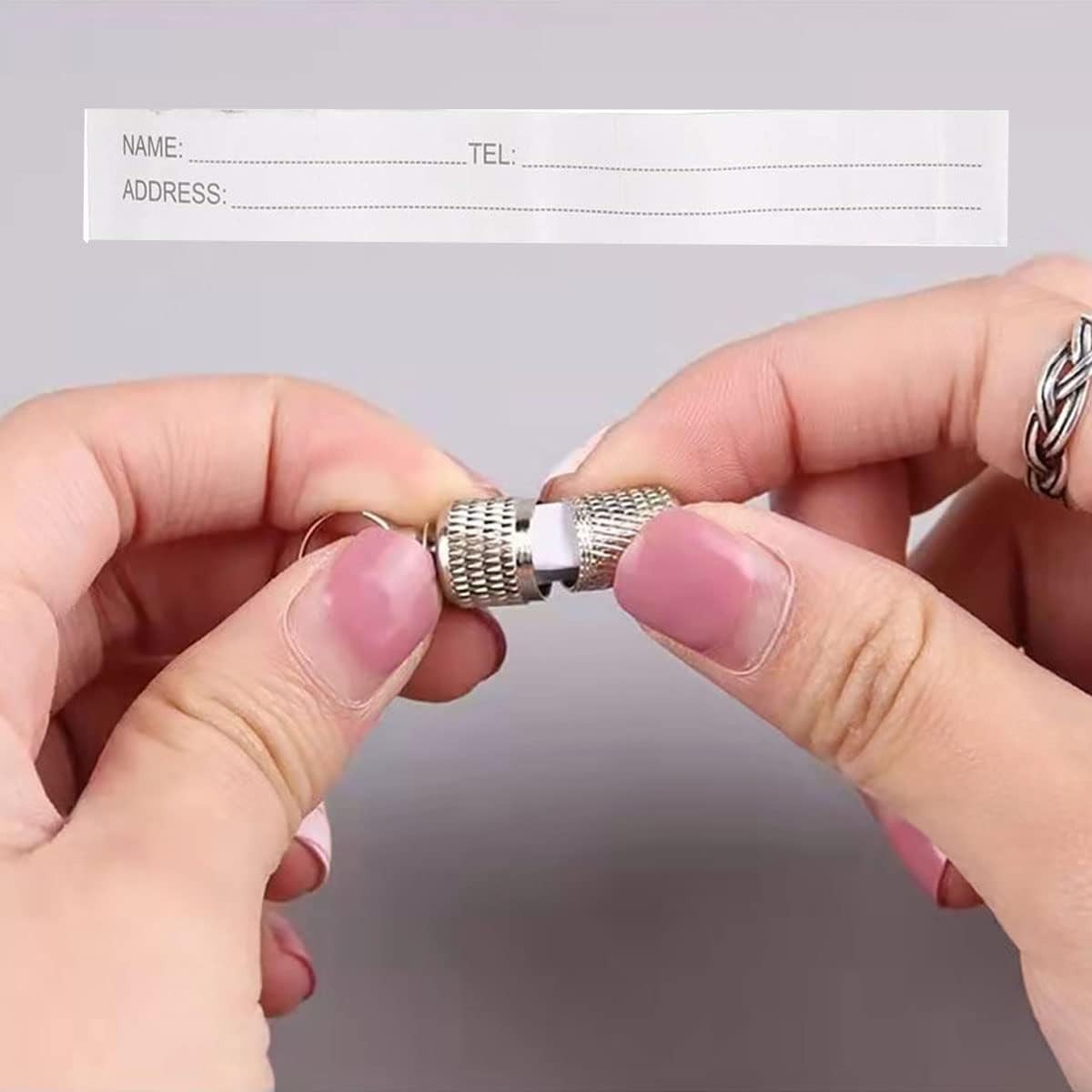 8 Pieces of Pet Identity Address Pendant, Anti-Lost Tag Tube, Pet Id Tag.