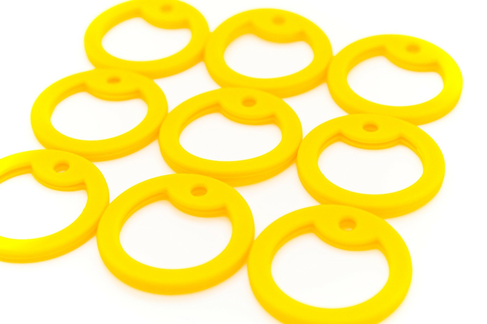 25 Pack Yellow Military Army Dog Tag Silencers Silicone Rubber ID Tag Covers