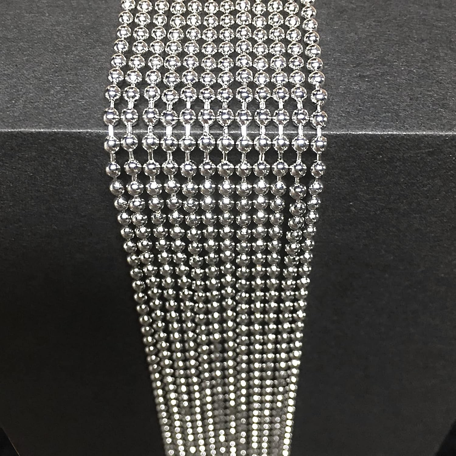 Durable 50-Piece Nickel Plated Dog Tag Necklace Chains – Ideal for DIY Crafts
