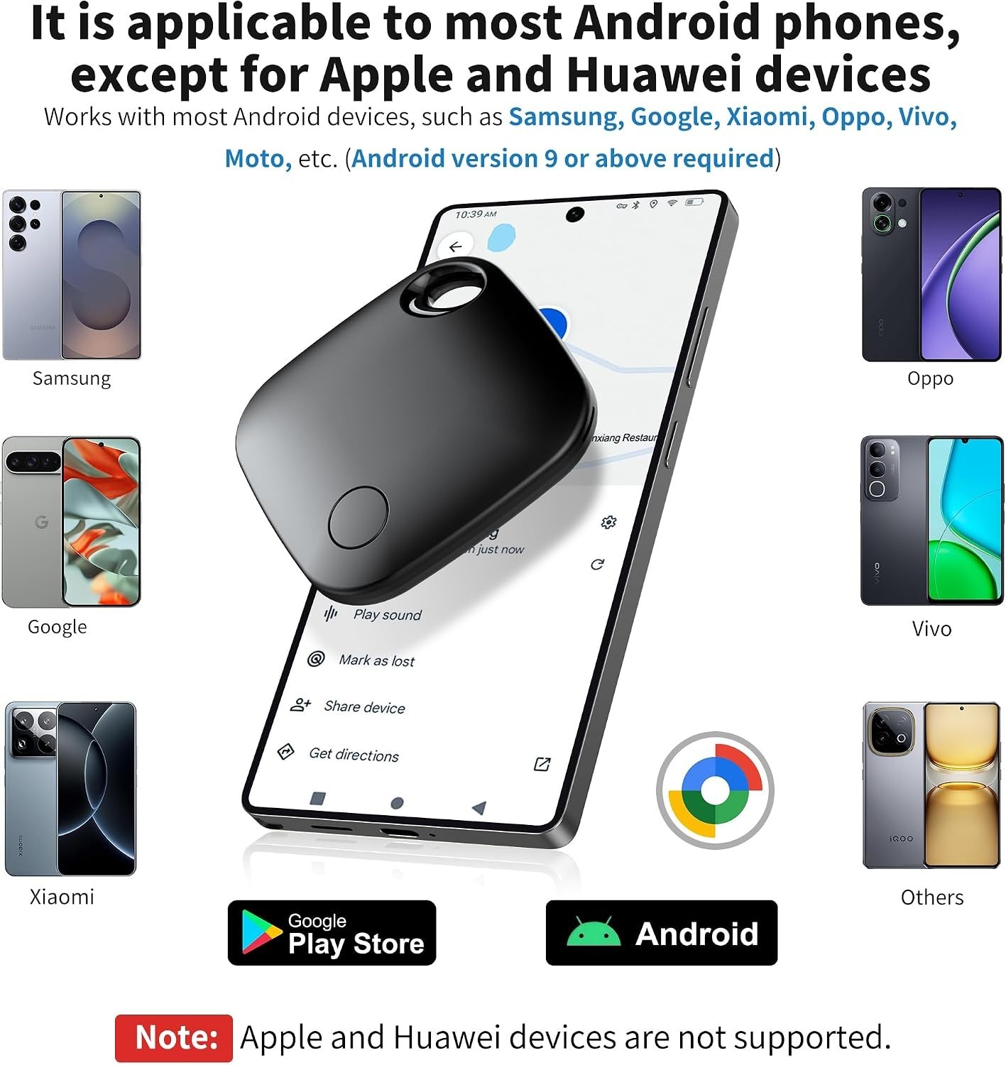 Waterproof Smart Tags – 4 Pack for Key & Luggage Tracking with 2- Life
