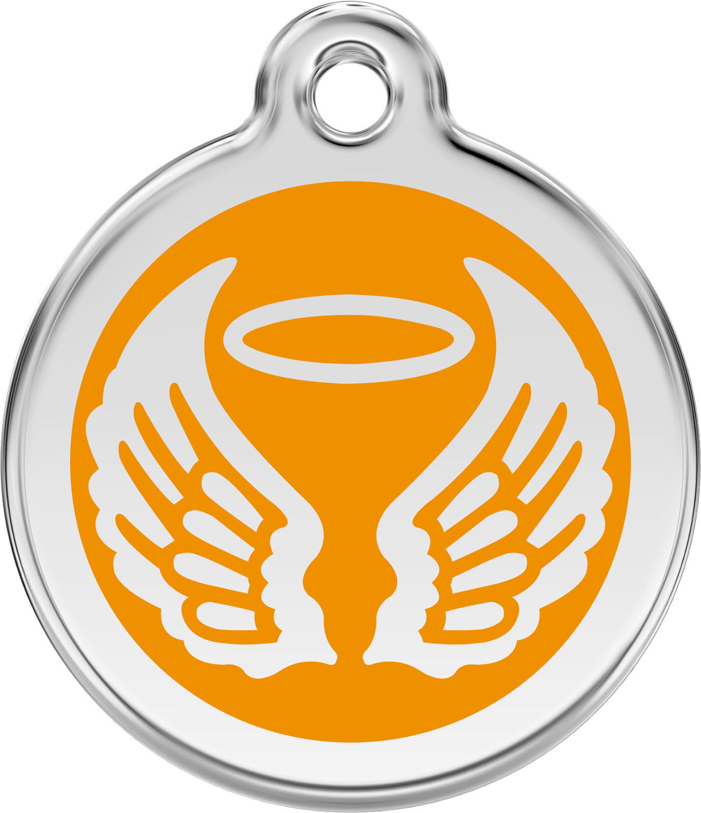 Steel Red Dingo Angel ID Dog Tag Black Purple Blue Green Yellow Orange Red Pink