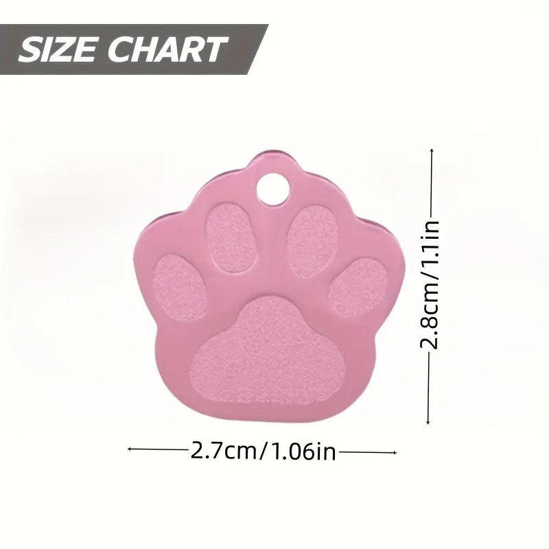 100Pcs Random Mix Aluminum Blank ID Tags Personalized Pet Dog Cat Name Plates
