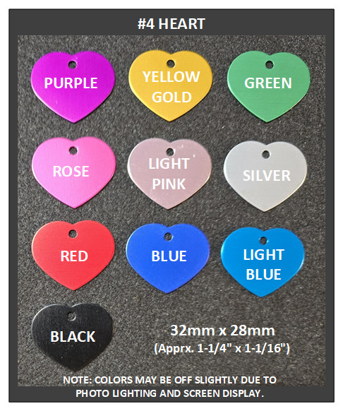Tag: ENGRAVED Anodized Aluminum Tags Pet Dog Cat Keys Etc.