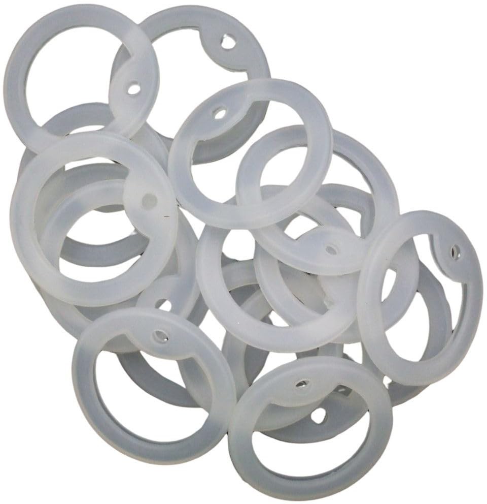 ARMYU Military Dog Tag Silencers Round Silicone Rubbers Army Dog Tags 50-Pack